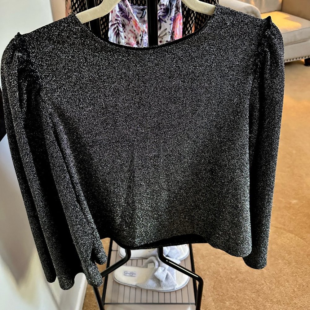 Express Black/Glitter Top